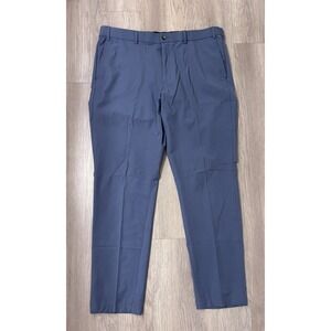 Ralph Lauren  Mens 38x32 Blue/Gray Chino Cotton Nylon Stretch golf Dress pants